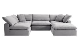 Dream Gray Modular 5 Piece Sectional Bobs Com Sectional Cheap Living Room Sets Bob S Discount Furniture