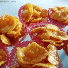 Resepi biskut cornflakes madu, resepi kuih raya yang paling mudah, cepat dan sedap. Resepi Cornflakes Madu Kuih Raya Mudah