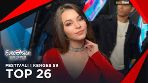 Esc 2021 (london, united kingdom). My Top 26 Festivali I Kenges 59 Albania Eurovision 2021 Youtube