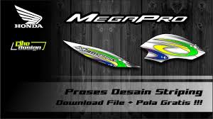 Dwonload pola striping decal klx full body cdr / paket download pola motor bonus 200 desain thailook desaincuttingsticker com / download pola decal semua merk motor gratis pola decal striping cek deskripsi. Desain Striping Megapro Primus Airbrush Free Download File Pola Striping Youtube