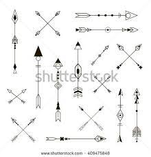 Set Of Decorative Arrows Design Elements Fashion Decorative Ornament Hipster Vector Design Set Arrow Tattoo Design Geometric Arrow Arrow Tattoos