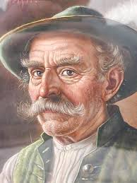 2 Gemälde Männerköpfe