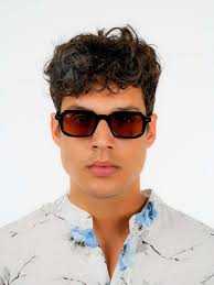 Red Raven Unisex Γυαλιά Ηλίου με Καφέ Κοκκάλινο Σκελετό και Καφέ Φακό  49025349353806