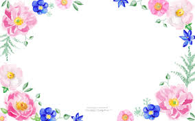 Flower decoration for wedding invitations with watercolor rose and leaf style decorations. Flower Desktop Wallpaper Flower Wallpaper Watercolor Floral Wallpaper