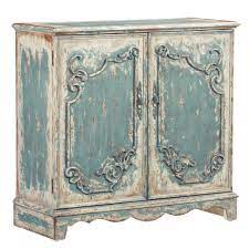 Progressive Furniture Belle Antique French Blue Credenza Console Cabinet A796 73 The Home Depot Shabby Chic Furniture Furniture Makeover Diy Distressed Furniture