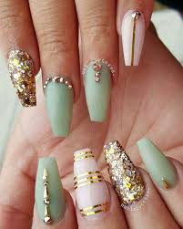 A wide variety of dark green nail options are available to you, such as iso. 58 Creative Coffin Nail Designs For This Season