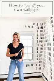 How To Paint Your Own Wallpaper Chic Wallpaper Hand Painted Wallpaper Diy Wallpaper