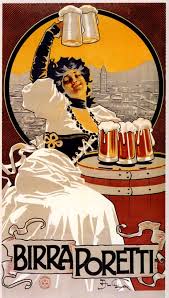 Birra Poretti Affiche Vintage Biere Bonne Biere