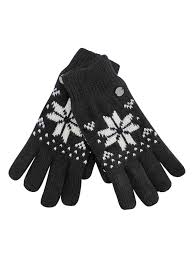 These are a perfect quick knit or a blank canvas for. Thermal Insulated Womens Snowflake Knit Winter Gloves Ebay