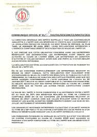 Maybe you would like to learn more about one of these? Dgi Rdc On Twitter Pour Tout Paiement Des Impots Telechargez Les Declarations Avec Code Barre En Cliquant Sur Ce Lien Https T Co Z1xhrnenws Nb Seules Ces Declarations Securisees Seront Acceptees Par Les Banques Et La
