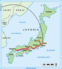 Ilustracja o japonia polityczna mapa z kapitałem tokio, granicami kraju i znacząco miastami, angielski etykietowanie i przeliczanie ilustracja. Niesamowita Japonia Horyzonty