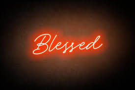 blessed neon lightblessed sign for wallblessed sign wall etsy in 2021 neon signs neon sign bedroom custom neon signs