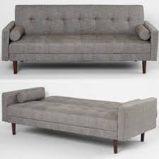 With This Mid Century Modern Convertible Sofa Bed You Ll Enjoy Stylish Seating Day And Night Has Tweed Upholstery Structured Lines And Generous Seating For