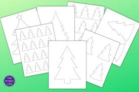 Print holiday cards to send in . Free Printable Christmas Tree Outline Templates From 2 10