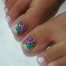 Zapatos no adecuados (para las uñas de los pies). Pies Unas Decoradas Con Mandalas Nail Art