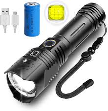 Taktisk LED Ficklampa 800 Lumen - Superljus och Zoombar