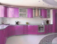 That would be a good match backdrop for the antique white kitchen cabinets. 59 Purple Kitchens Ideas Purple Kitchen Kitchen Design Purple Kitchen Cabinets