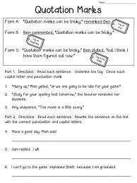 Quotation Marks Anchor Chart With Freebie Writing Prompts For Kids 3rd Grade Writing Teaching Writing