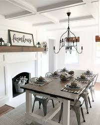 80 Best Farmhouse Dining Room Makeover Decor Ideas Http Delmoradecor Info 80 B Farmhouse Style Dining Room Dining Room Fireplace Farmhouse Dining Rooms Decor