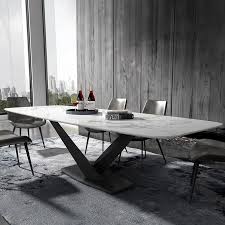 Modern Rectangular 63 71 79 Faux Marble Dining Table Black Metal X Base White Marble D In 2020 Dining Table Marble Modern Marble Dining Tables Metal Dining Room