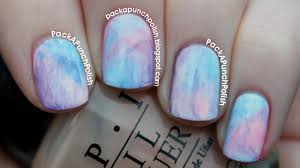 You want to make it easier for the nail polish to remain in place rather than drowning it in water. Watercolor Nail Art Tutorial Using Acrylic Paint Youtube