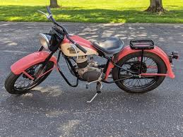 Image result for Red 1958 Motorcycle