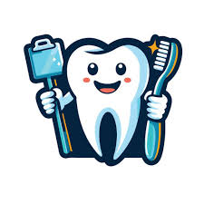 Dentist logo symbol of dental clinic, children's dentistry, smiling tooth  clipart 48054953 Vector Art at Vecteezy