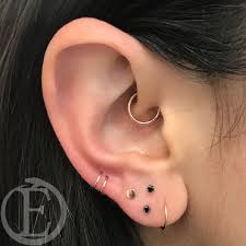 Come On By Our Long Beach Location And Get Your Ear Curated By Dee Downsizes For Sarah S Beautifully Decorated Earings Piercings Ear Jewelry Cool Ear Piercings