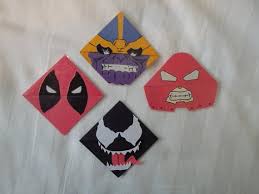 Marvel Villains Corner Bookmark Deadpool Juggernaut Venom Etsy Corner Bookmarks Crafts Marvel Villains