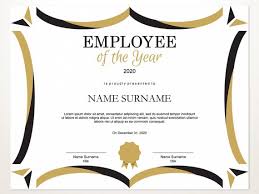 Les jolies choses et l'air de rien. Employee Of The Year Editable Template Editable Award Employee Etsy