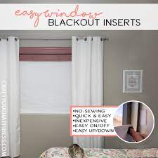 It wasn't long into having my first child that i. How To Make Removable No Sew Blackout Window Inserts