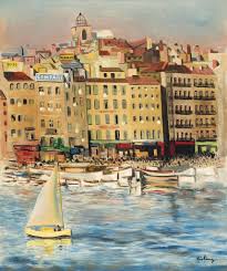 Moise Kisling 1891 1953 Port De Marseille Marseille Landscape Paintings Painting