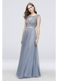Michelangelo has transformed david into an ancient hero of unrivaled grace and beauty. Floral Lace Mesh A Line Ball Gown With Ribbon David S Bridal