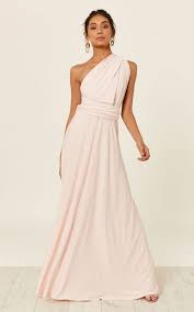 Beautiful Bridesmaid Dresses French Wedding Style In 2020 Multiway Bridesmaid Dress Blush Maxi Dress Multi Way Dress