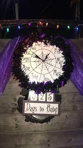 Nightmare Before Christmas Baby Countdown Decoraciones De Pesadilla Antes De Navidad Baby Shower Navideno Baby Shower De Halloween