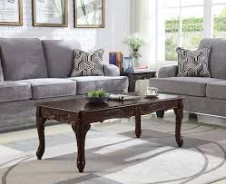 Round coffee table 35.4 inch industrial coffee table wood and metal legs with storage open shelf 2 tier coffee table for living room 4.1 out of 5 stars 61 $139.99 $ 139. Buy Roundhill Furniture Oc0017br Traditional Ornate Detailing Wood Coffee Table Dark Cherry In Cheap Price On Alibaba Com