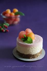 Double Melon Mousse Cakes Mousse Dessert Desserts Gourmet Recipes