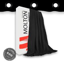 Die ösen sind direkt in den. Vorhang 600gr Qm Schwarz Geost 2x 300gr Qm