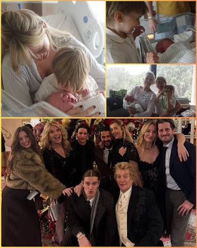 A beautiful new chapter for the Stewart family. ❤️ Rod Stewart is  celebrating a precious milestone after becoming a grandfather for the sixth  time, as daughter Ruby Stewart welcomed her second son,