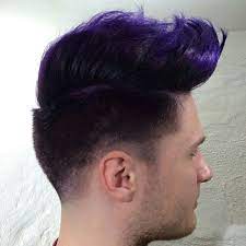 I finally have an updated picture of me and my hair on here now :3 i like it purple, might keep it this way for awhile. Not Too Much Purple Bright Hair Colors Purple Hair Streaks Men Hair Color
