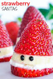 Strawberry Santas Recipe Best Christmas Recipes Healthy Christmas Treats Healthy Christmas Snacks