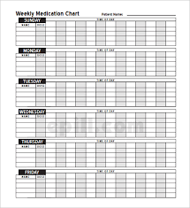 Daily Medication Schedule Template Printable Schedule Template