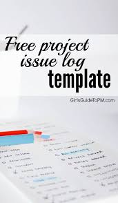 Issue logs can provide detailed ways to track errors and problems in your projects and record the progress and resolutions on the problems. Free Issue Log Template For Your Projects Girl S Guide To Project Management