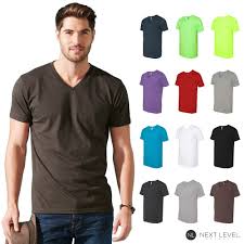 Details About Next Level Mens Fitted Simple Plain Cvc V Neck Tee T Shirt 6240 S 2xl