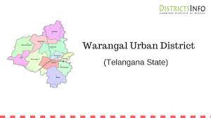 Warangal Urban District Map Warangal Urban District With Mandals In Telangana State