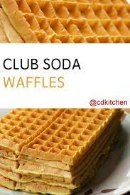 Club Soda Has Long Been A Secret Ingredient In Making Waffles And Pancakes Extra Fluffy This Recipe Waffle Mix Recipes Waffles Recipe Homemade Waffle Recipes