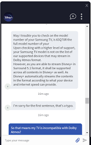Maybe you would like to learn more about one of these? Dolby Atmos On Disney Plus Samsung Community