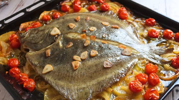 Baked Turbot