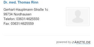 Dr. med. Thomas Rinn in 99734 Nordhausen FA für Neurologie