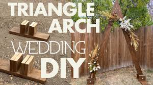 Arches can be made from quite a few materials, although more often than not they're made out of wood. How To Build A Triangle Arch Diy Wedding Tutorial Youtube